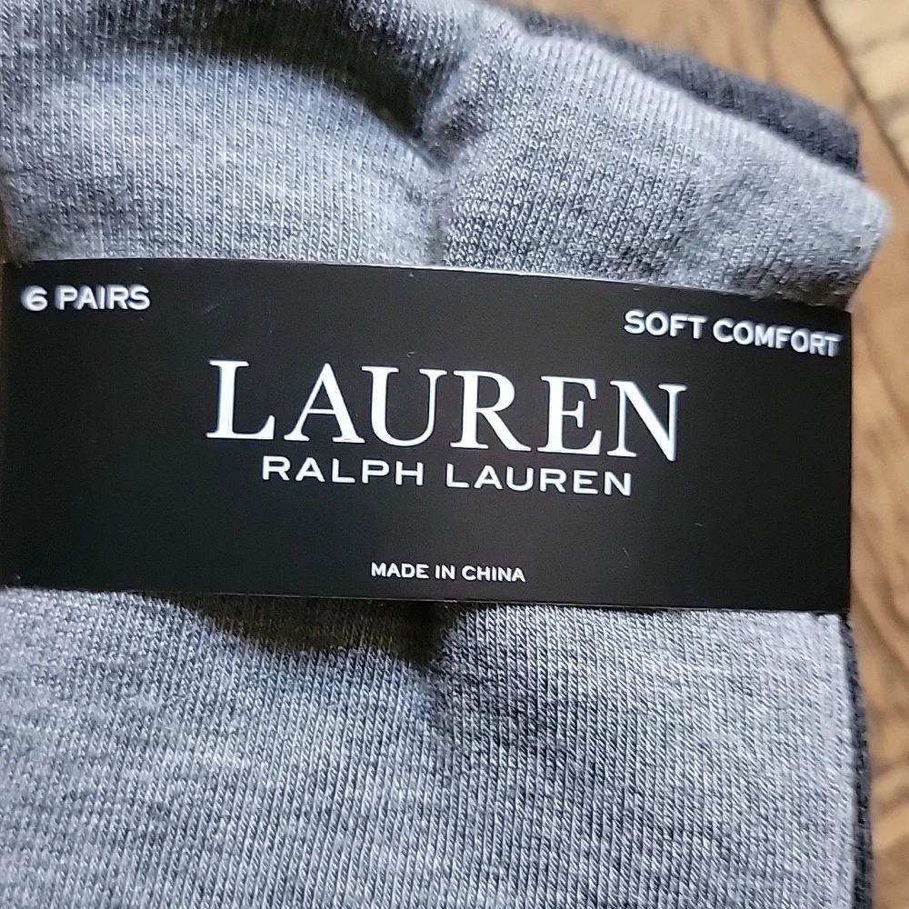 Lauren Ralph Lauren/6 Pack Roll-Top Trouser Socks